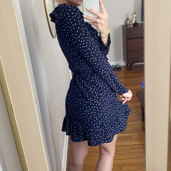Realisation Par — Navy Wrap dress - Picture 4 of 10
